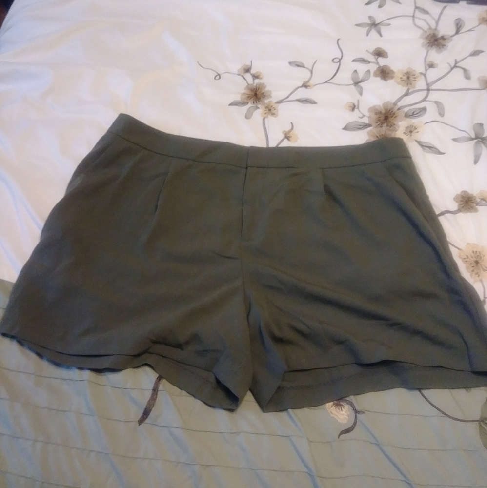 Olive green shorts